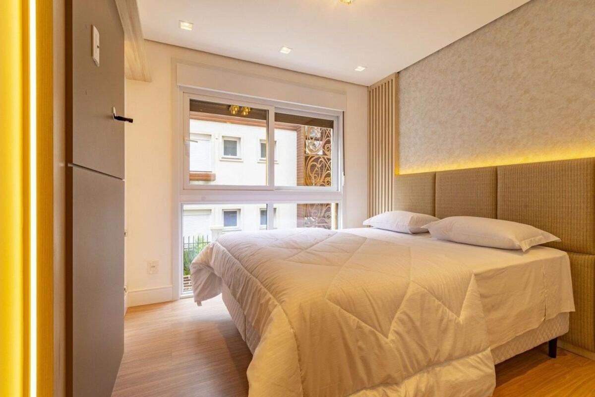 Apartamento Rosa Edificio Bellagio Canela Com Infraestrutura Completa Exterior foto