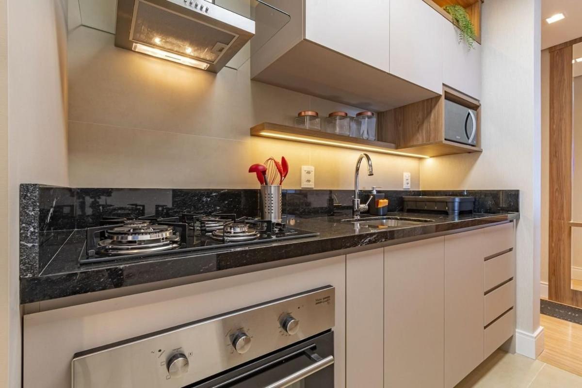 Apartamento Rosa Edificio Bellagio Canela Com Infraestrutura Completa Exterior foto