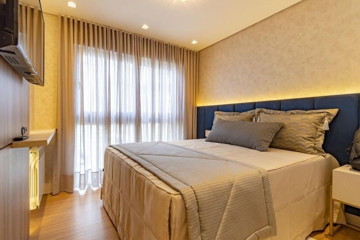Apartamento Rosa Edificio Bellagio Canela Com Infraestrutura Completa Exterior foto
