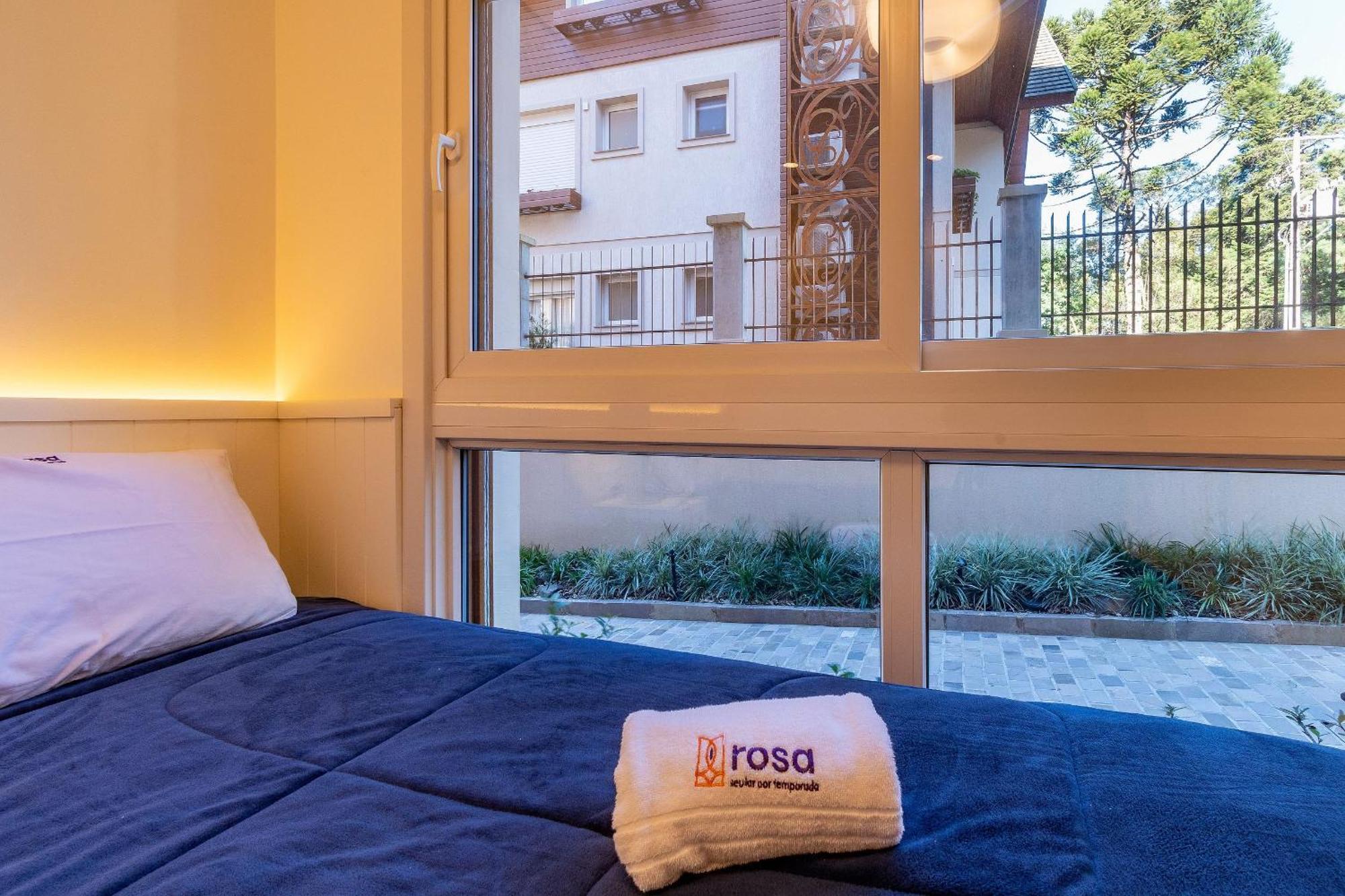 Apartamento Rosa Edificio Bellagio Canela Com Infraestrutura Completa Exterior foto