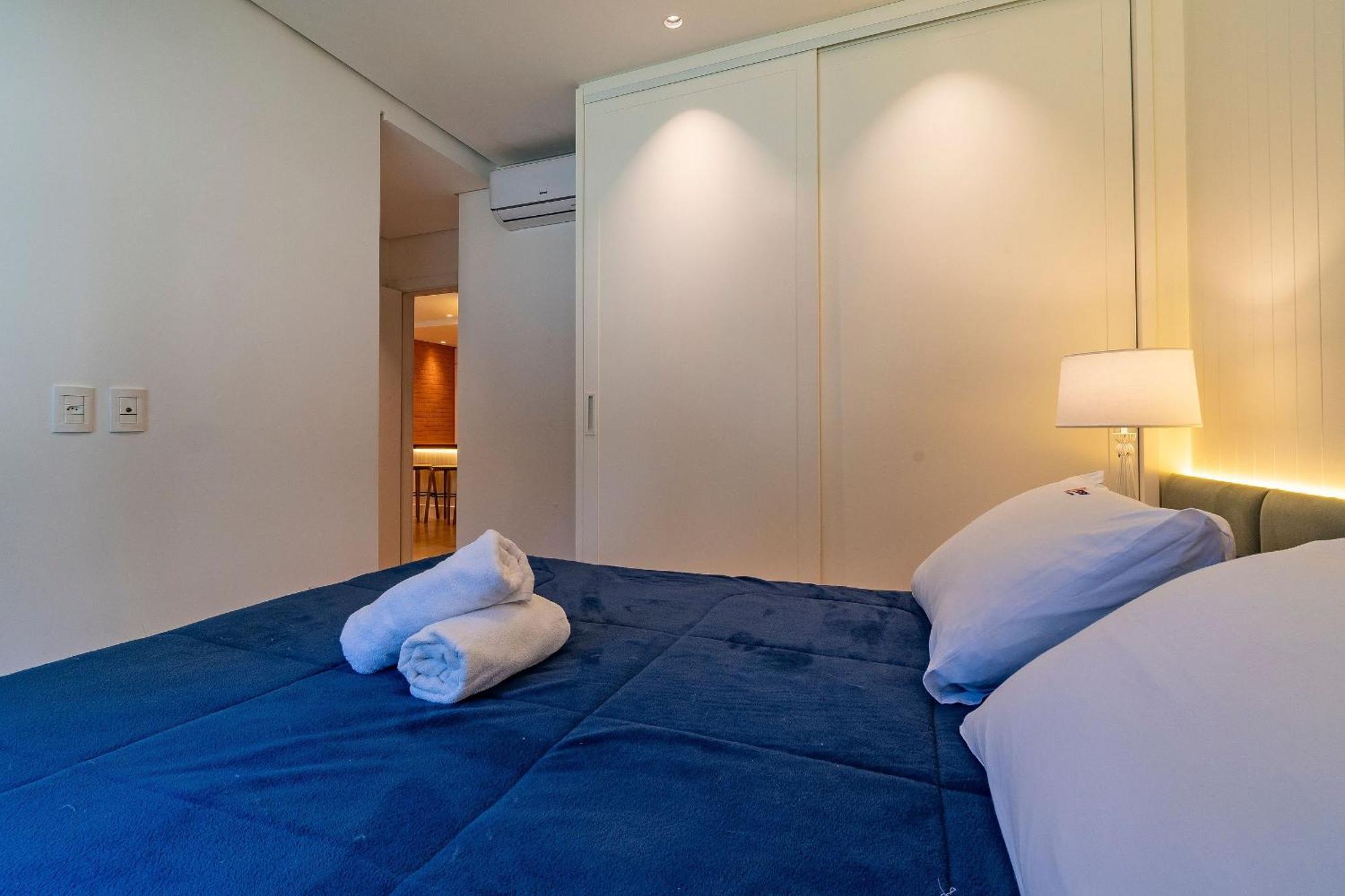 Apartamento Rosa Edificio Bellagio Canela Com Infraestrutura Completa Exterior foto